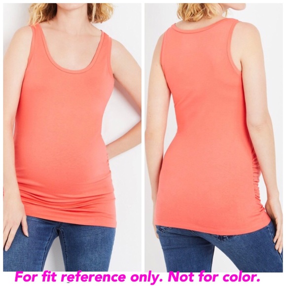 *Bundle* Motherhood Maternity Side Ruched Tanks - Picture 2 of 11